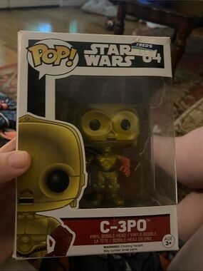 Funko C-3PO Metallic Gold and Red Vinyl Figure